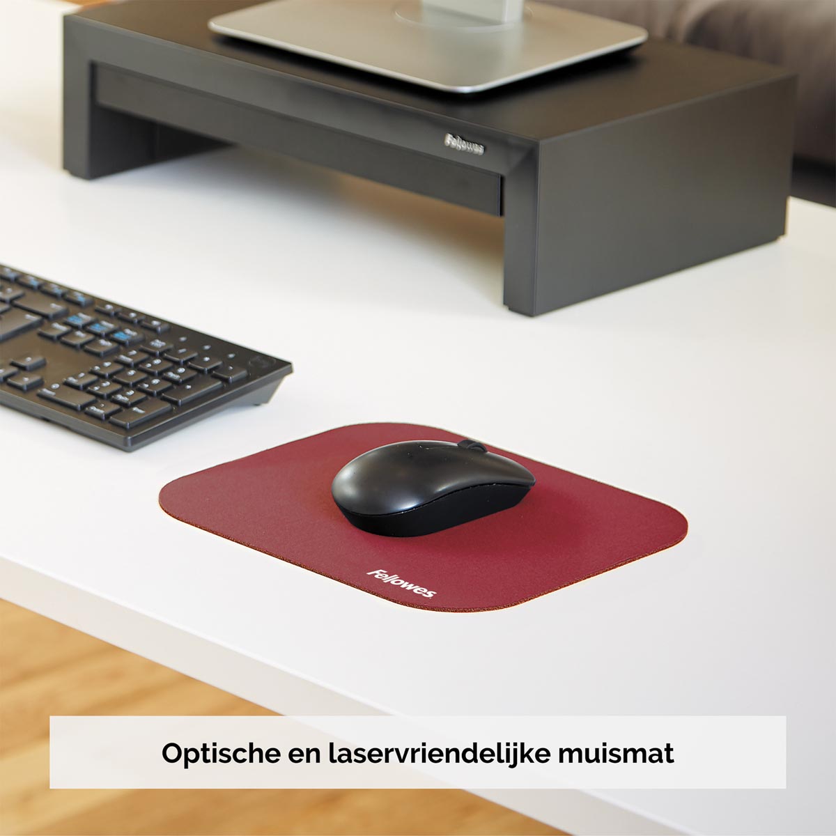 Fellowes muismat rood Fellowes muismat rood
