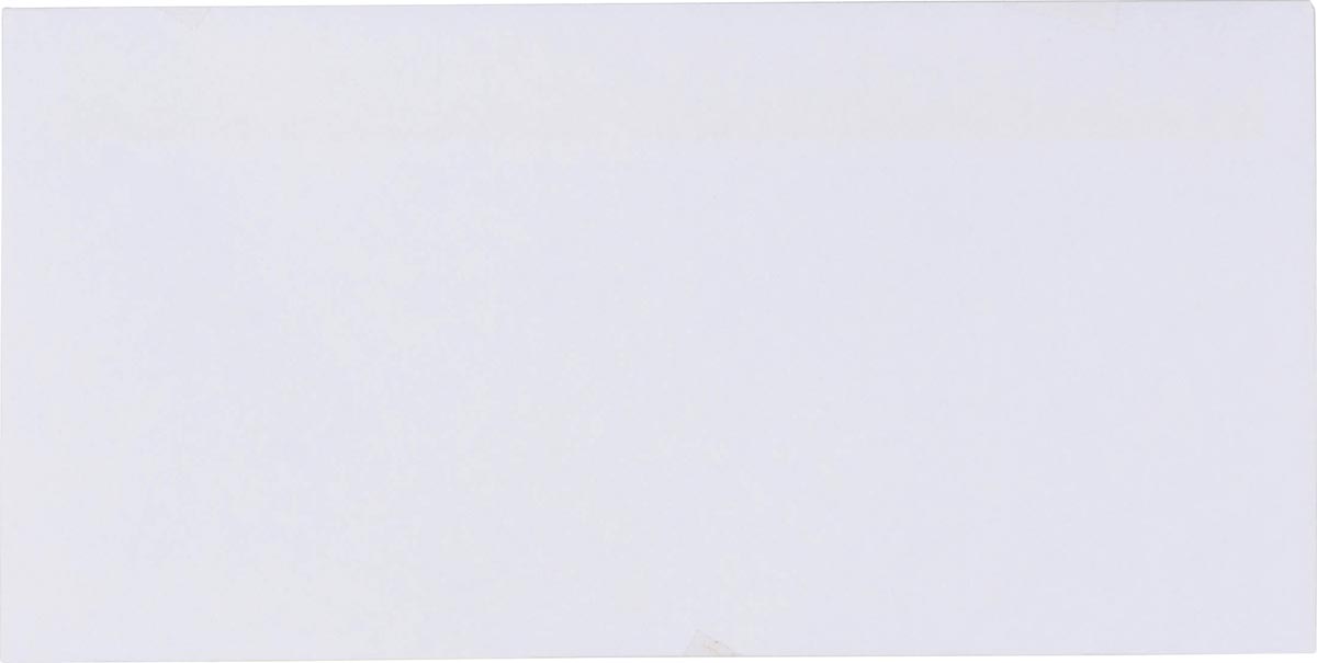 Pergamy enveloppen met venster 80 g, ft DL 110 x 220 mm, zelfklevend, wit, doos van 500 stuks