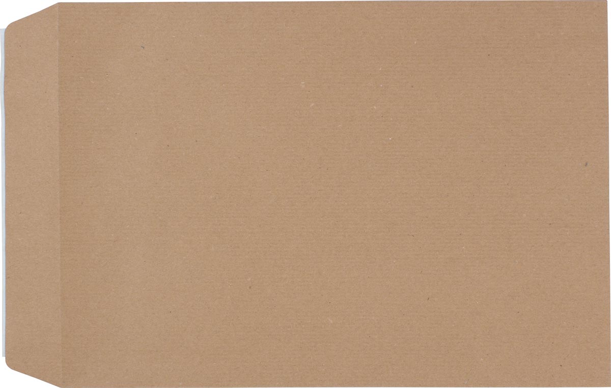 Pergamy kraftzakjes 90 g, ft C4 229 x 324 mm, zelfklevend met strip, bruin, doos van 250 stuks