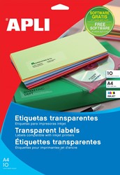 Apli étiquettes transparentes