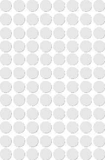 Apli ronde etiketten in etui diameter 8 mm, wit, 480 stuks, 96 per blad (1183) afbeelding