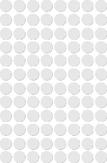 Apli ronde etiketten in etui diameter 8 mm, wit, 480 stuks, 96 per blad (1183)