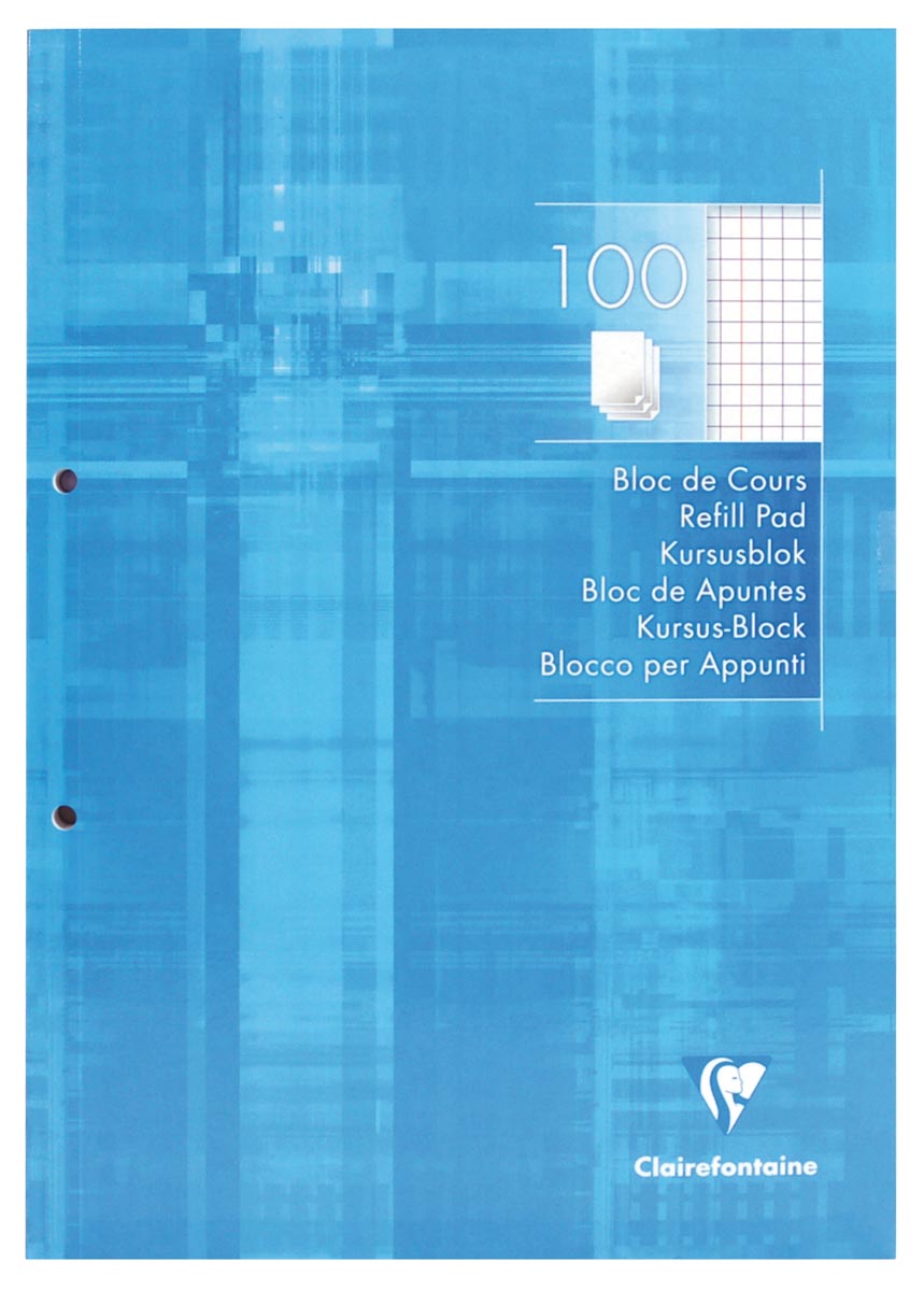 Clairefontaine cursusblok geruit 5 mm, met kantlijn afbeelding
