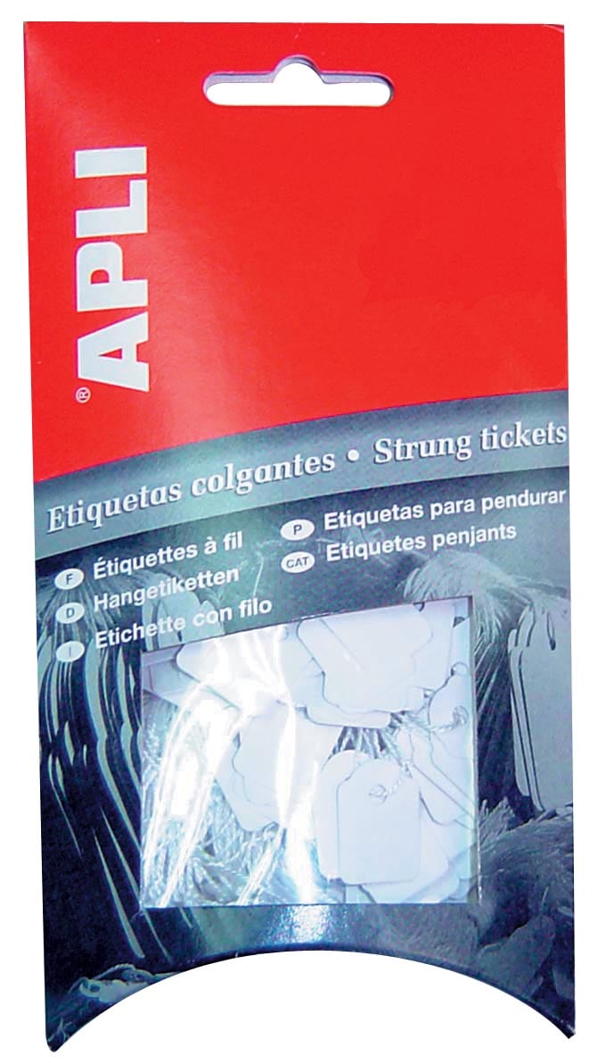 Apli draadetiketten ft 9 x 24 mm (b x h) (7005), etui van 200 stuks afbeelding