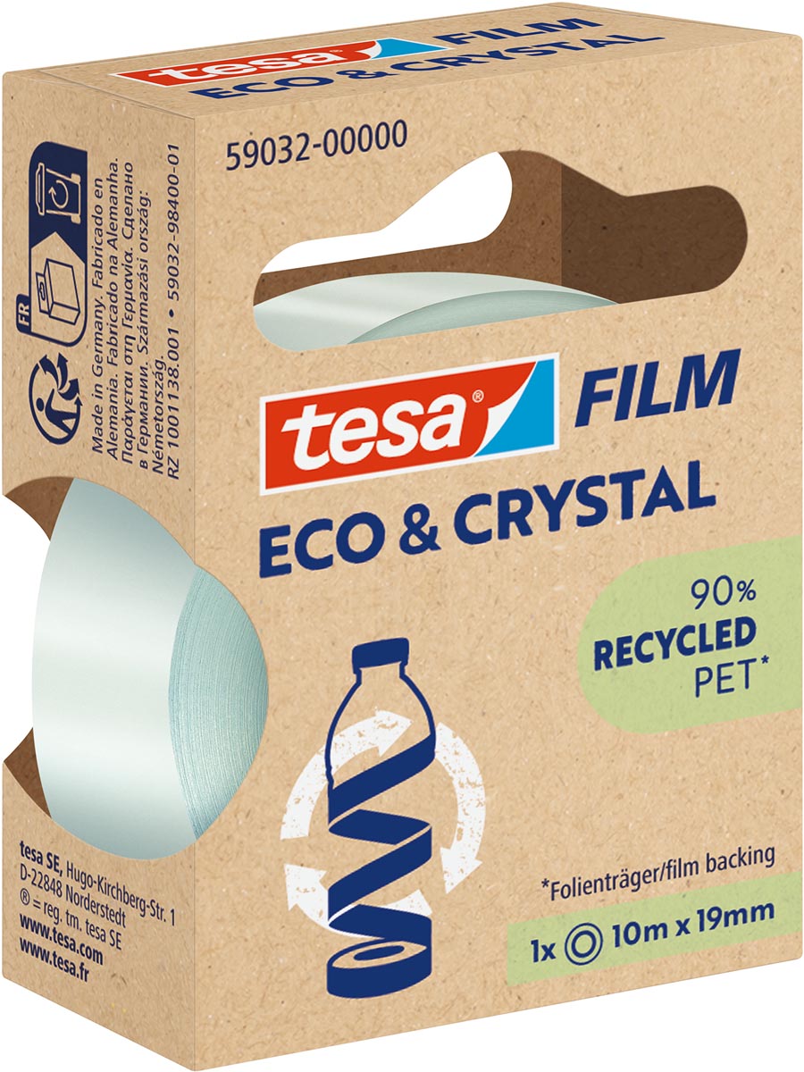 Tesafilm eco & crystal, ft 19 mm x 10 m afbeelding