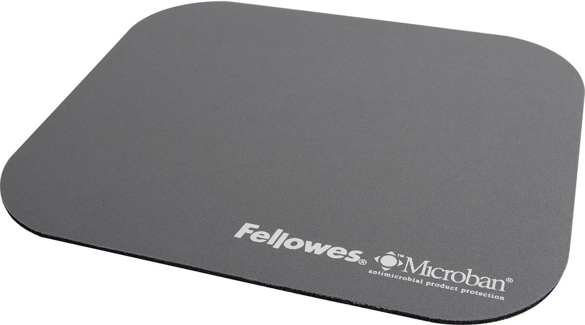 Fellowes muismat Microban, zilver afbeelding