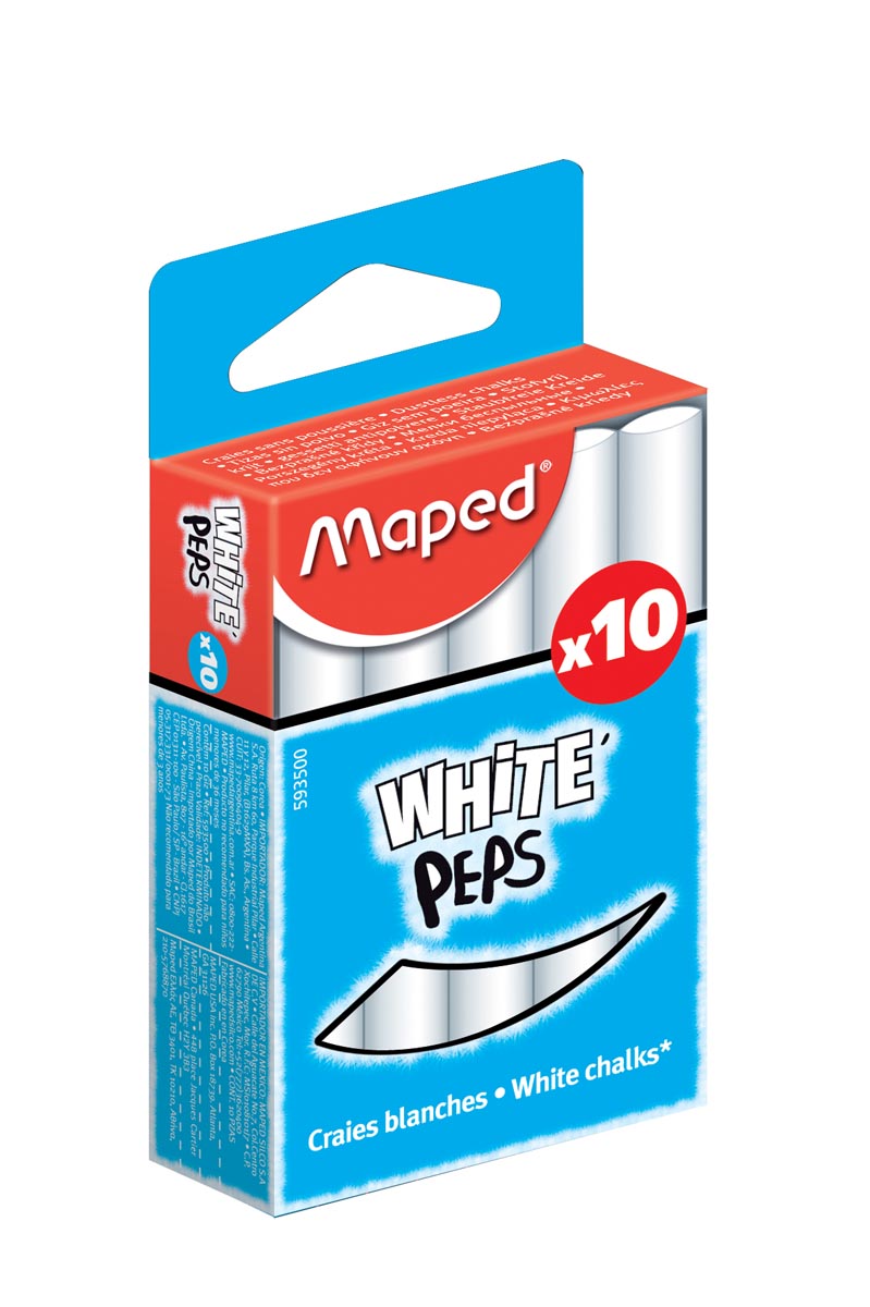 Maped krijt wit afbeelding