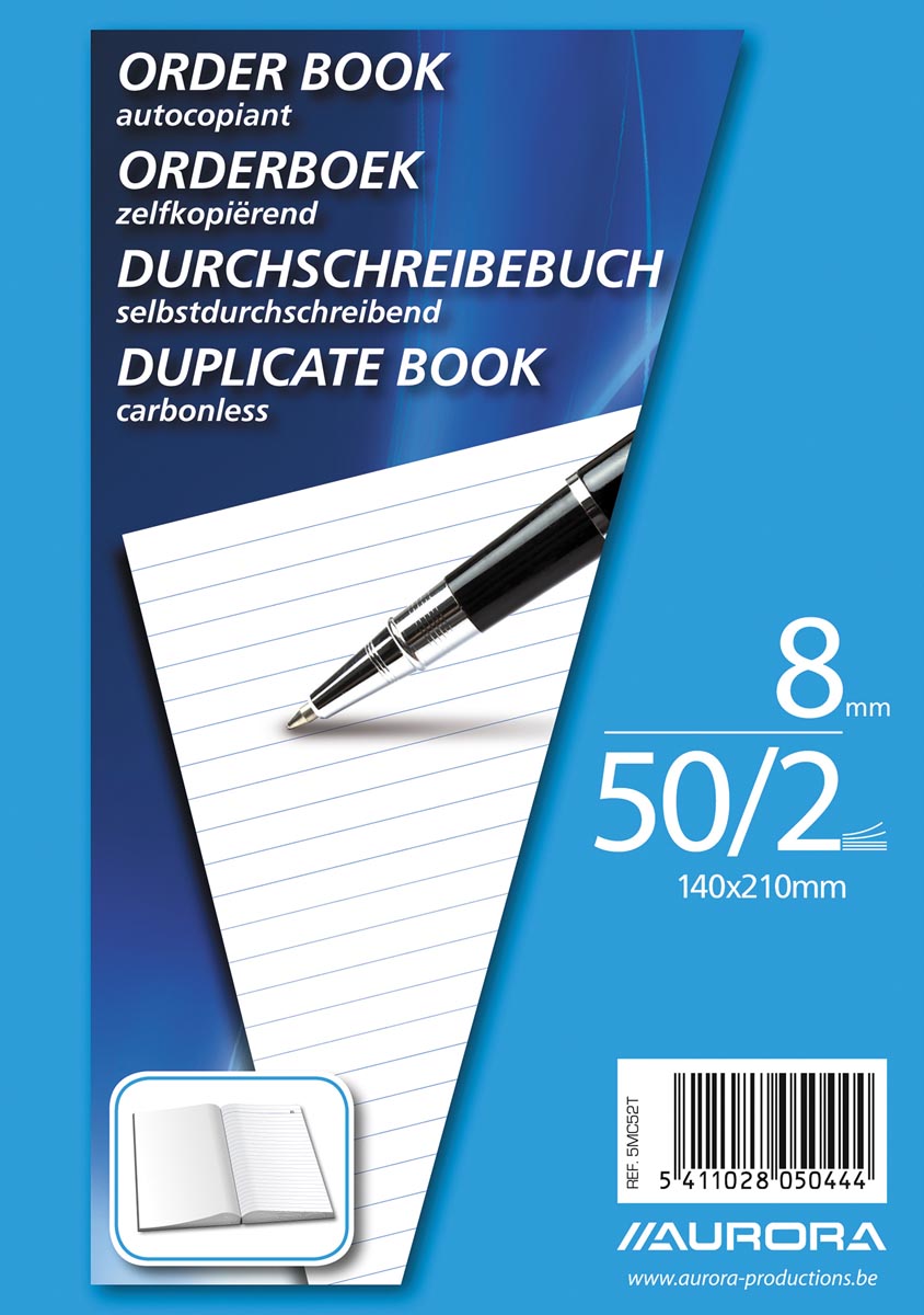 Aurora orderbook, ft A5, 2 x 50 vel