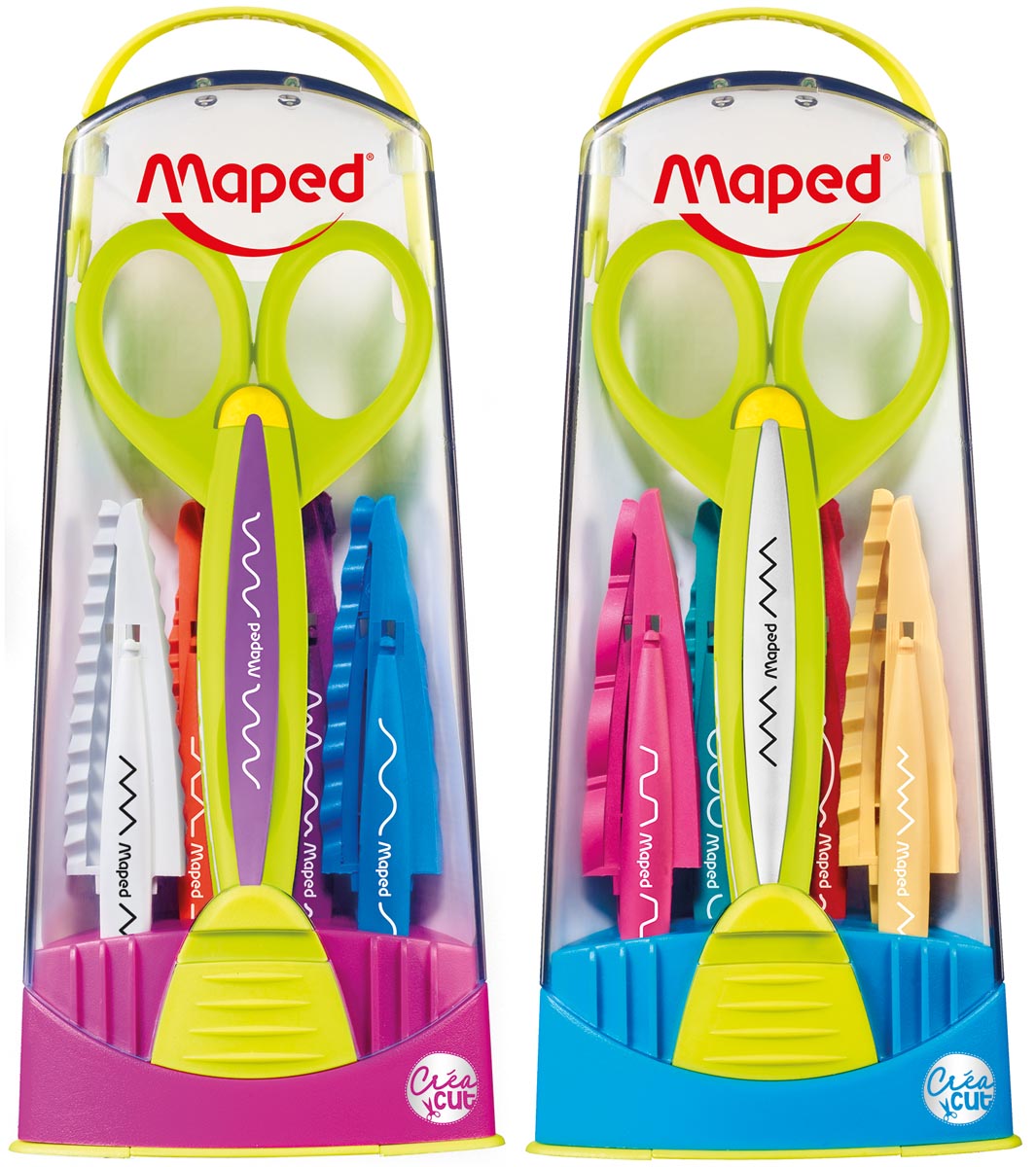Maped kartelschaar Créa cut set: 1 schaar, 5 kartelmotieven en 2 verschillende samenstellingen afbeelding