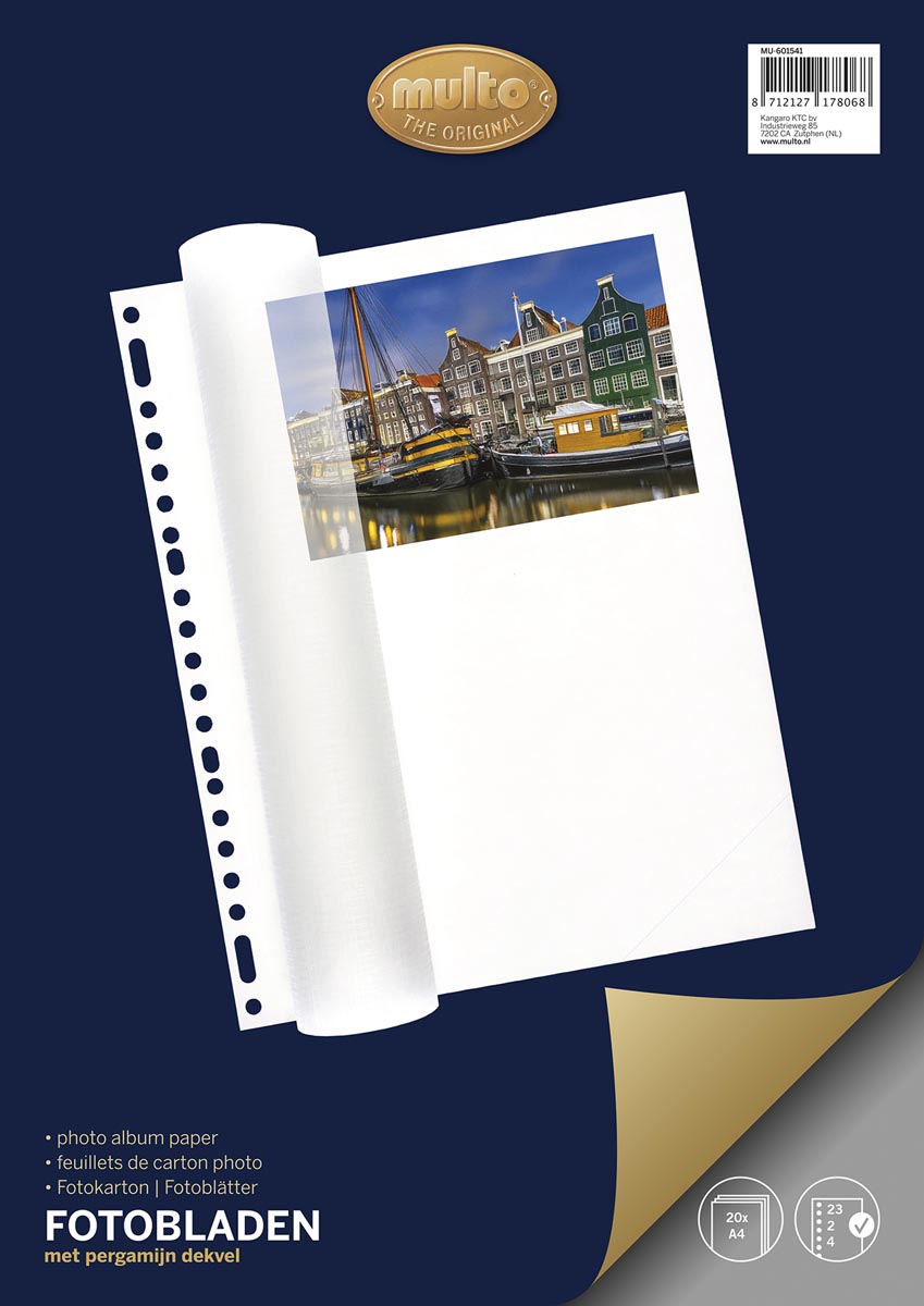 Multo fotopapier, ft A4, 23-gaats, pak van 20 vel