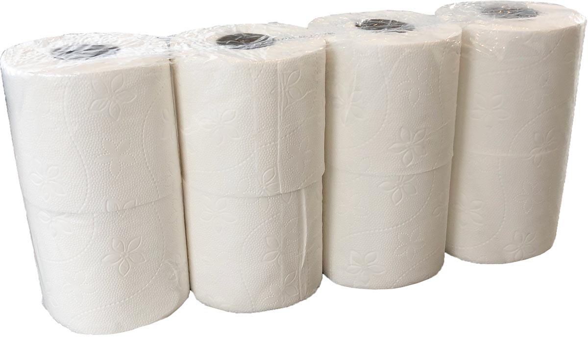 Toiletpapier, 3-laags, 200 vel, pak van 7 x 8 rollen Toiletpapier, 3-laags, 200 vel, pak van 7 x 8 rollen