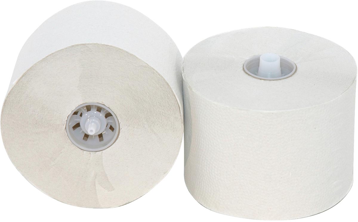 Toiletpapier met dop, 2-laags, 100 m, pak van 36 rollen Toiletpapier met dop, 2-laags, 100 m, pak van 36 rollen