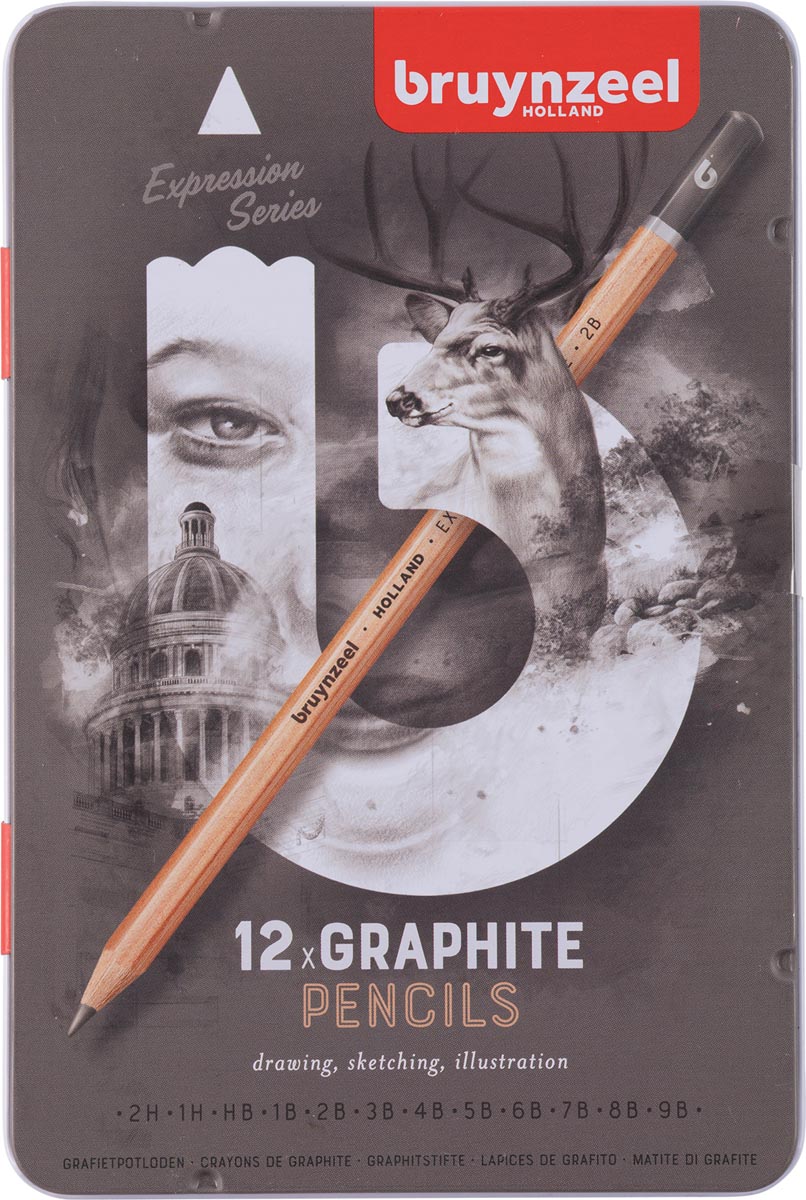 Bruynzeel grafietpotlood Expression, doos van 12 stuks afbeelding