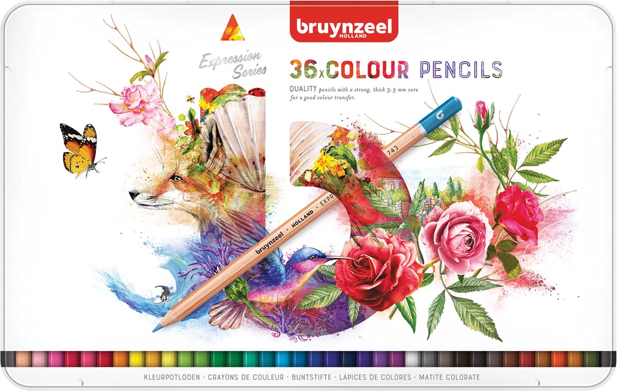 Bruynzeel kleurpotloden Expression, doos van 36 stuks afbeelding