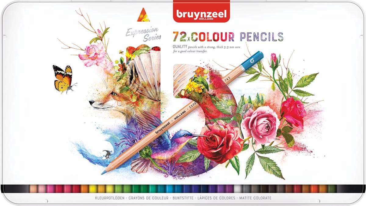 Bruynzeel kleurpotloden Expression, doos van 72 stuks afbeelding