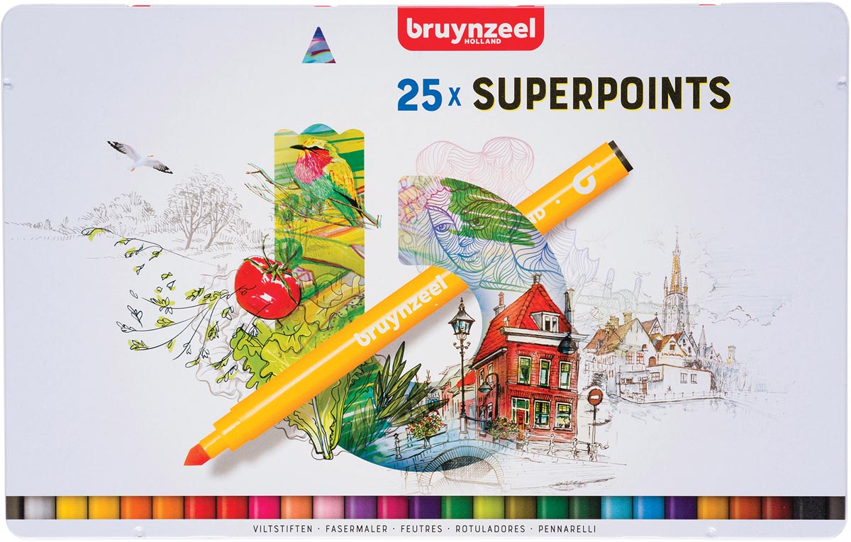 Bruynzeel viltstift Expression, doos van 25 stuks afbeelding