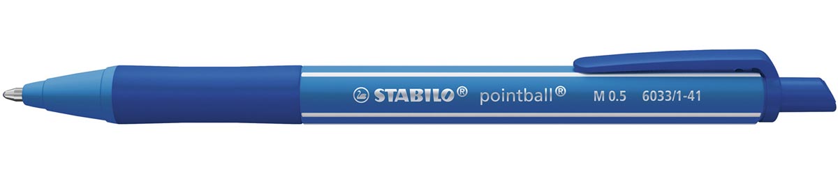 Stabilo Pointball colorful balpen, medium punt, blauw