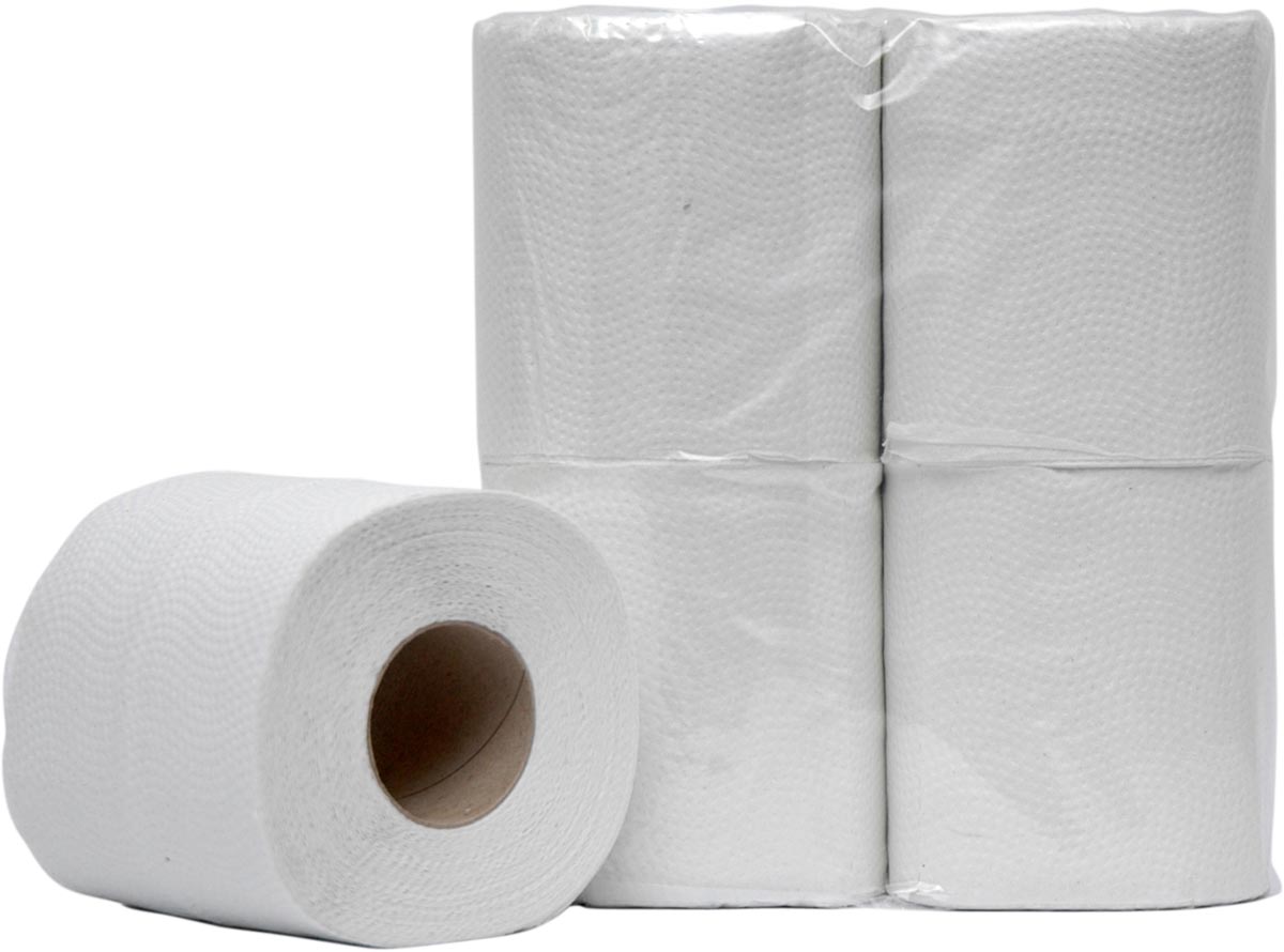 Toiletpapier, gerecycleerd, 2-laags, 400 vel, pak van 10 x 4 rollen Toiletpapier, gerecycleerd, 2-laags, 400 vel, pak van 10 x 4 rollen