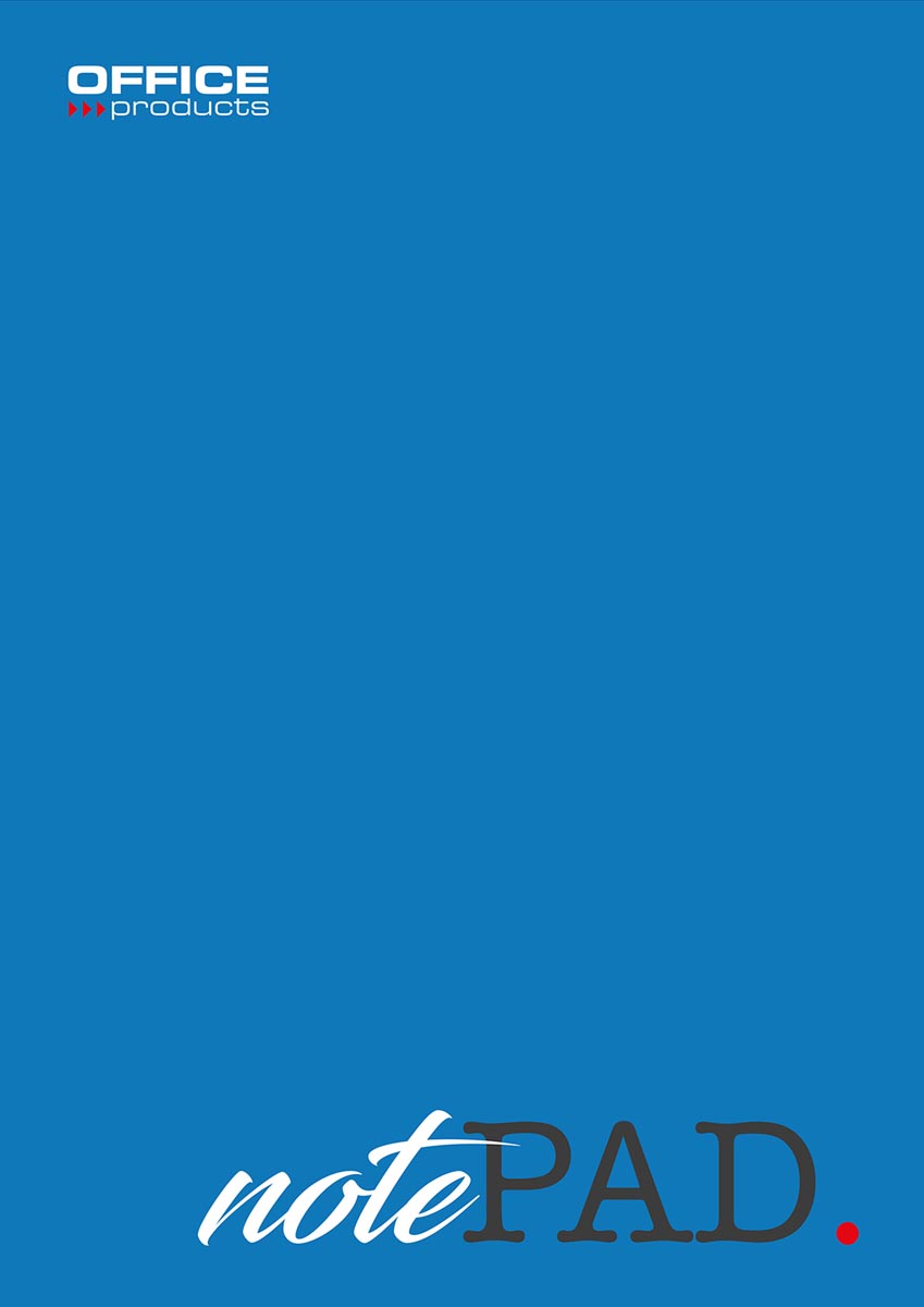 OFFICE products schrijfblok, 60 g, A4, geruit 5 mm, blok van 100 vel