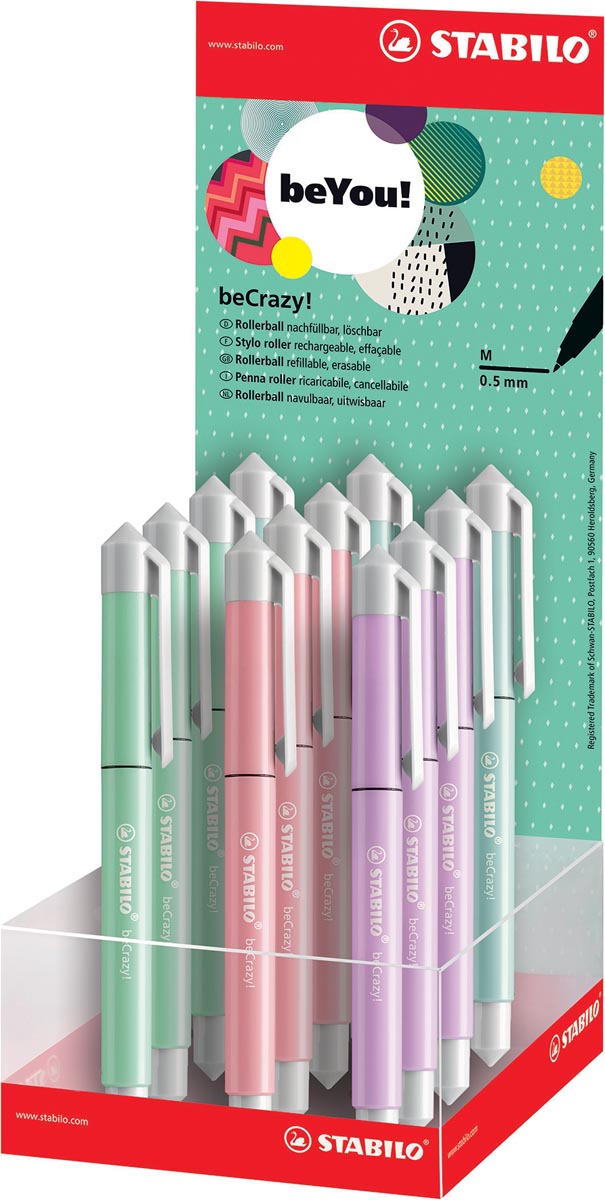 Stabilo Gelroller Be Crazy Pastel Display Van 12 Stuks huismerk kopen in de aanbieding Stabilo Gelroller Be Crazy Pastel Display Van 12 Stuks huismerk kopen in de aanbieding