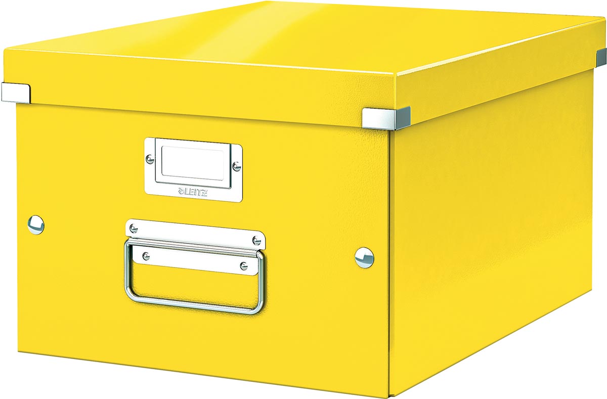 Leitz WOW opbergdoos Click & Store, ft A4, geel afbeelding