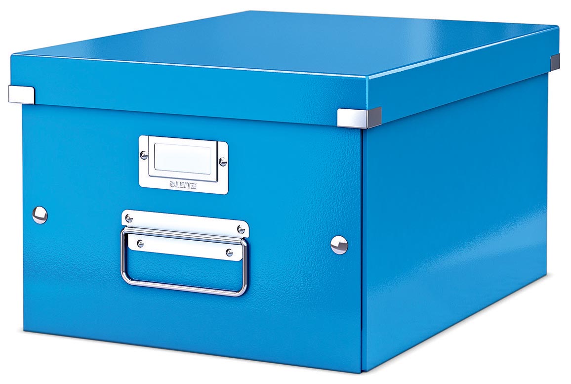 Leitz WOW opbergdoos Click & Store, ft A4, blauw afbeelding