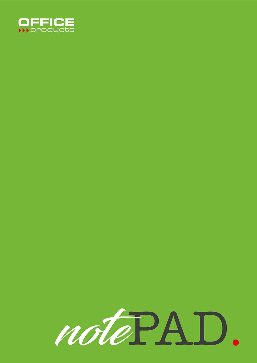 OFFICE products schrijfblok, 60 g, A4, geruit 5 mm, blok van 50 vel