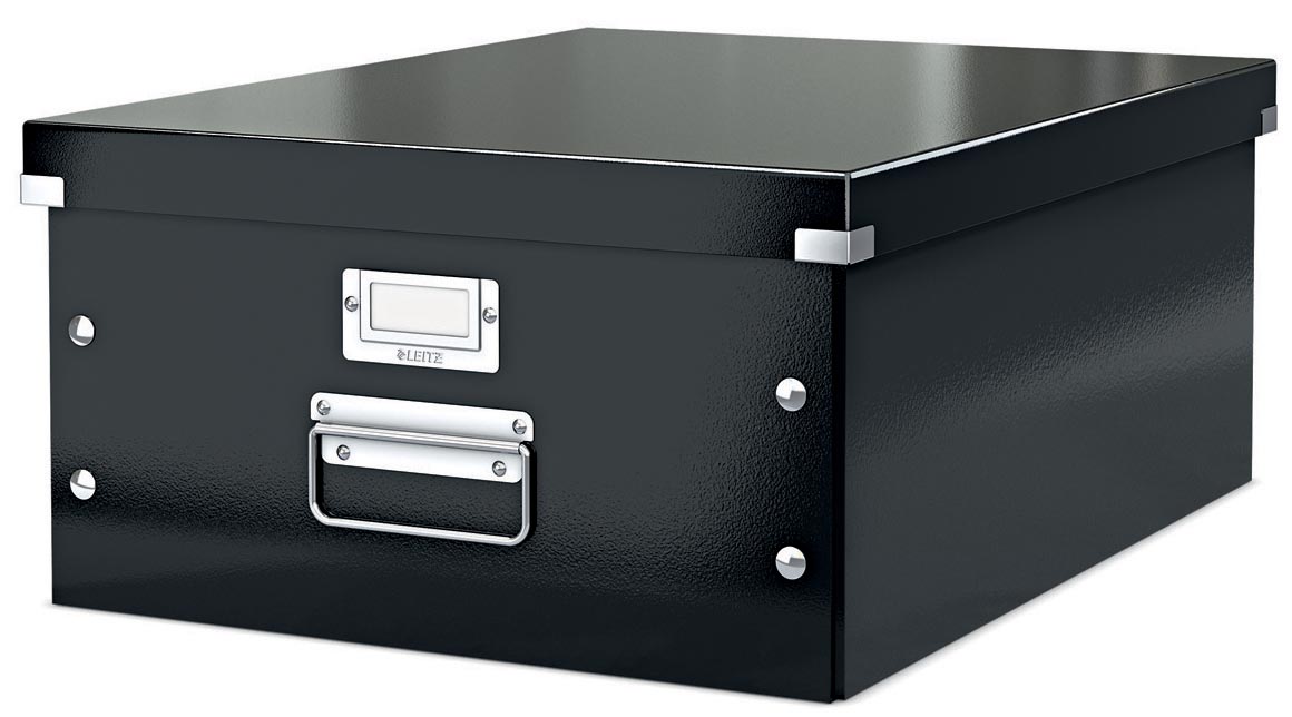 Leitz WOW opbergdoos Click & Store, ft A3, zwart afbeelding