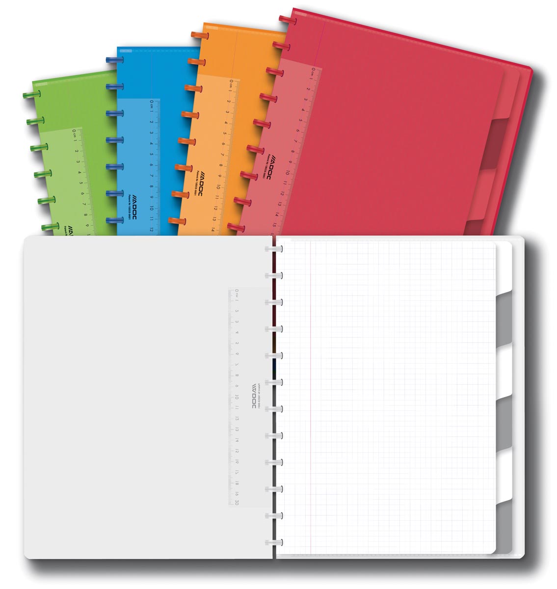 Adoc Colorlines schrift, ft A4, 144 bladzijden,commercieel geruit, geassorteerde kleuren Adoc Colorlines schrift, ft A4, 144 bladzijden,commercieel geruit, geassorteerde kleuren