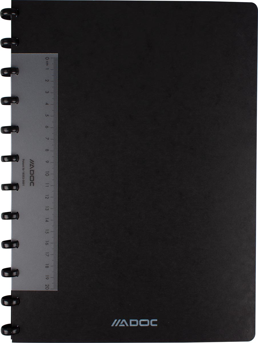 Adoc Classic schrift, ft A4, 144 bladzijden, commercieel geruit, geassorteerde kleuren-2