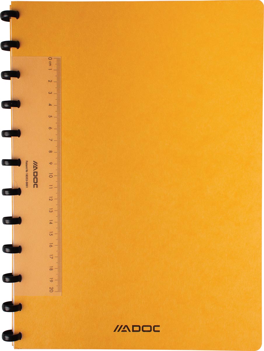 Adoc Classic schrift, ft A4, 144 bladzijden, commercieel geruit, geassorteerde kleuren-1