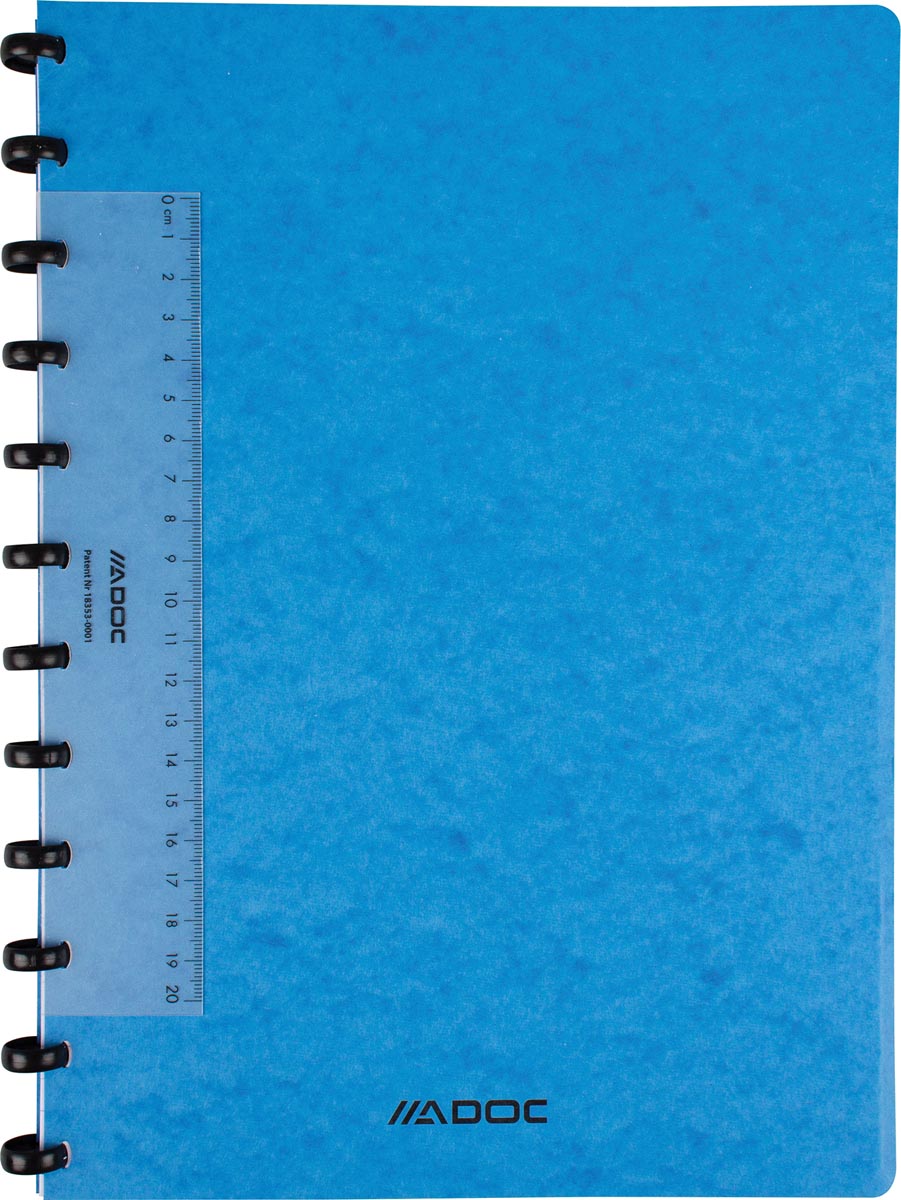 Adoc Classic schrift, ft A4, 144 bladzijden, commercieel geruit, geassorteerde kleuren-2