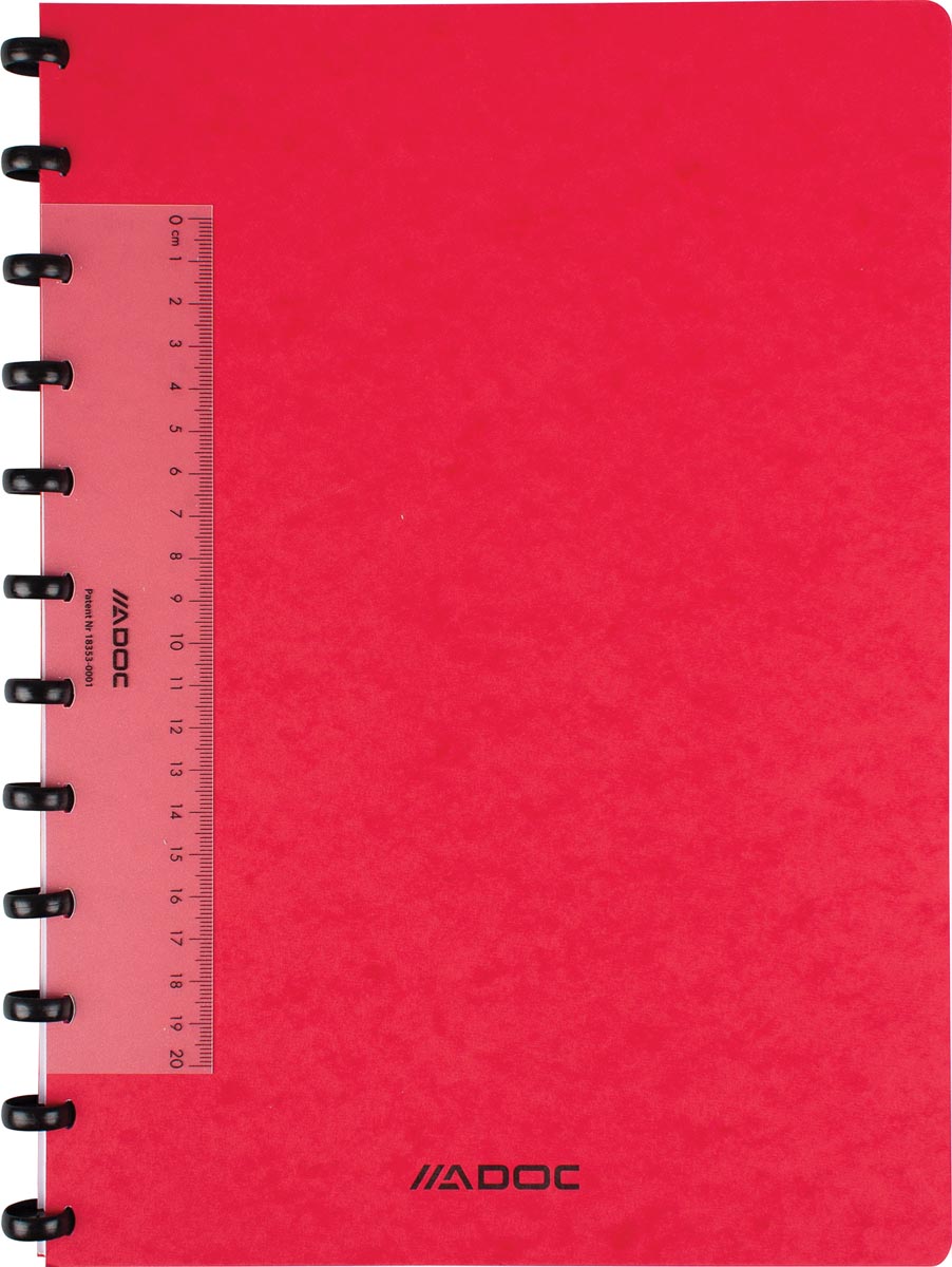 Adoc Classic schrift, ft A4, 144 bladzijden, commercieel geruit, geassorteerde kleuren-3