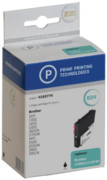 Prime Printing Inktcartridge Zwart 300 Paginas Voor Brother Oem Lc 980Bk huismerk kopen in de aanbieding