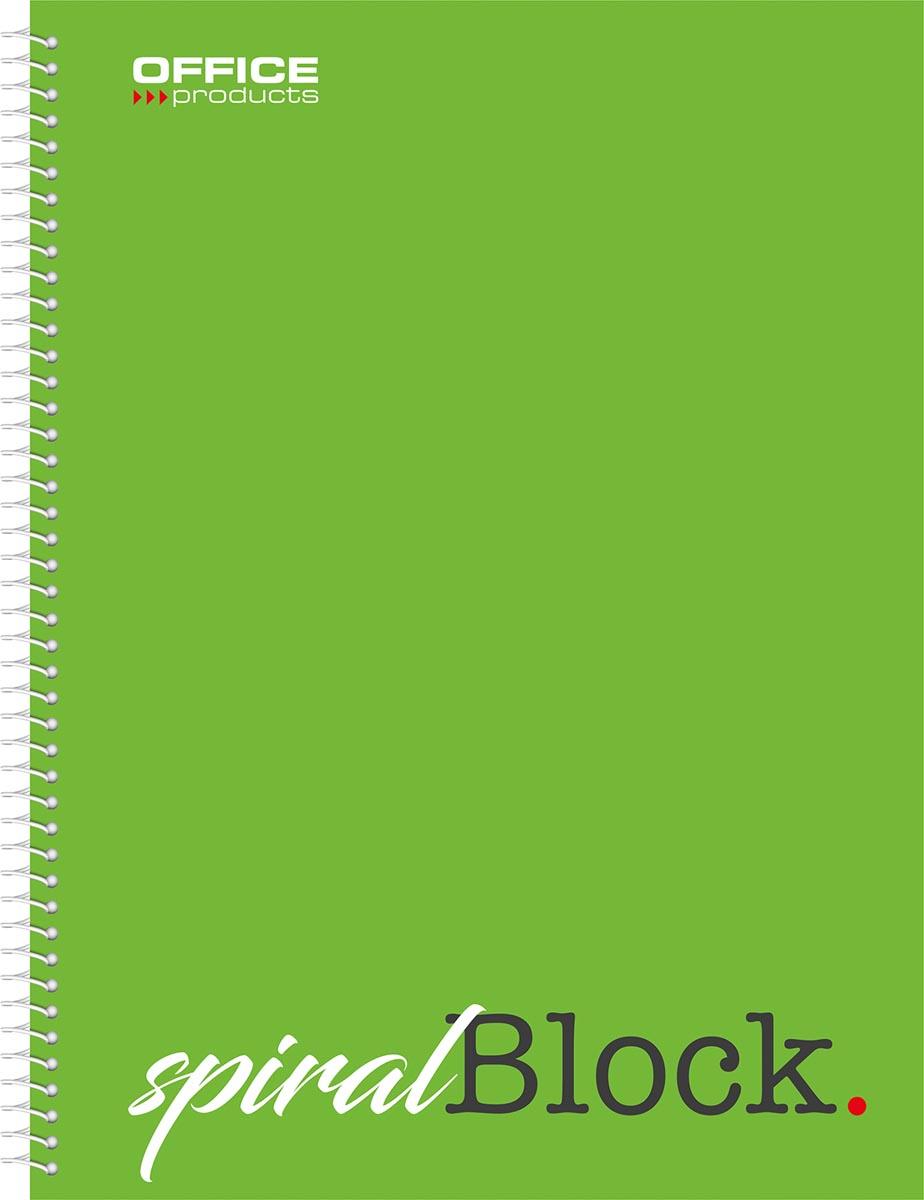 OFFICE products spiraalschrift, A4, 80 blad, geruit 5mm