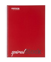OFFICE products spiraalschrift, A4, 80 blad, gelijnd