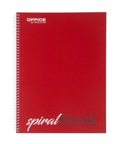 OFFICE products spiraalschrift, A4, 80 blad, gelijnd