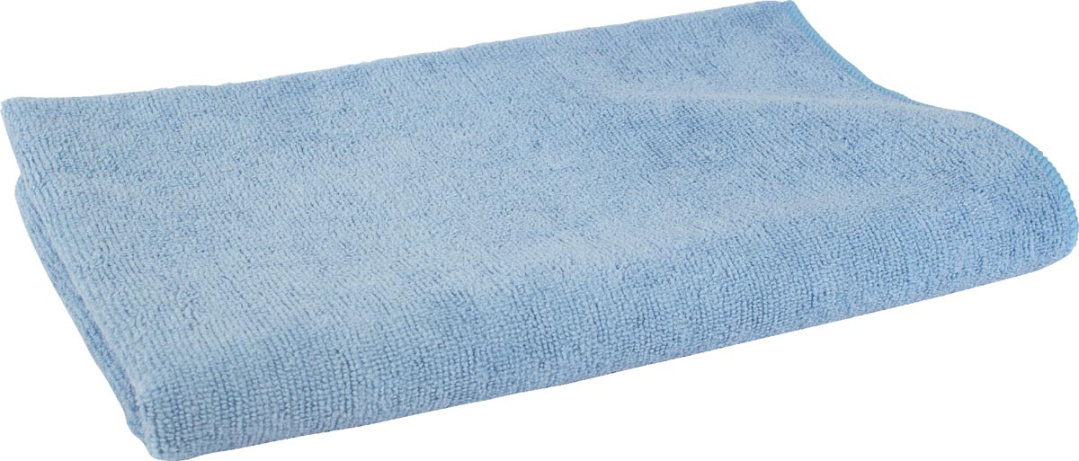 Microvezel dweil, ft 60 x 80 cm, blauw, pak van 5 stuks afbeelding