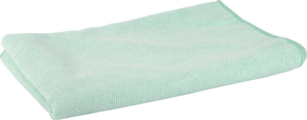 Microvezel dweil, ft 60 x 80 cm, groen, pak van 5 stuks afbeelding