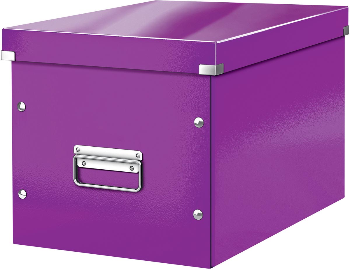 Leitz Click & Store kubus grote opbergdoos, paars