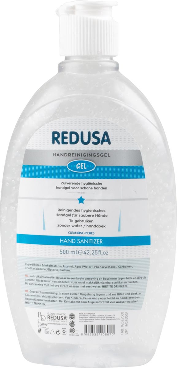 Handgel, 70% alcohol, flacon van 500 ml Handgel, 70% alcohol, flacon van 500 ml