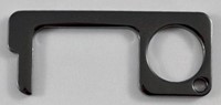 Antibacteriële sleutelhanger en handsfree deur opener, zwart-2