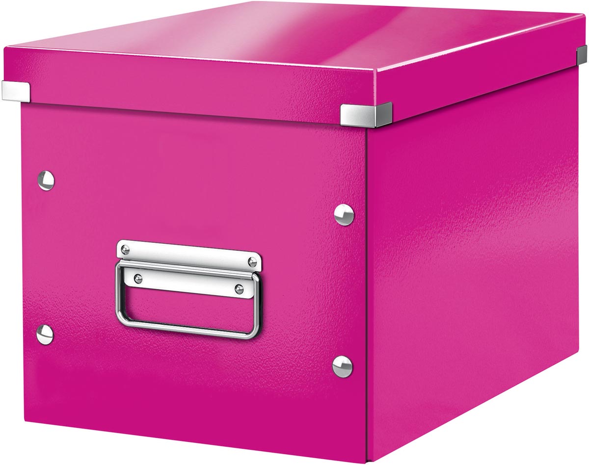 Leitz Click & Store kubus middelgrote opbergdoos, roze