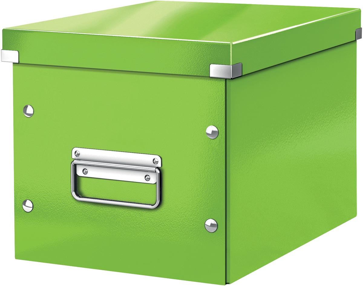 Leitz Click & Store kubus middelgrote opbergdoos, groen Leitz Click & Store kubus middelgrote opbergdoos, groen