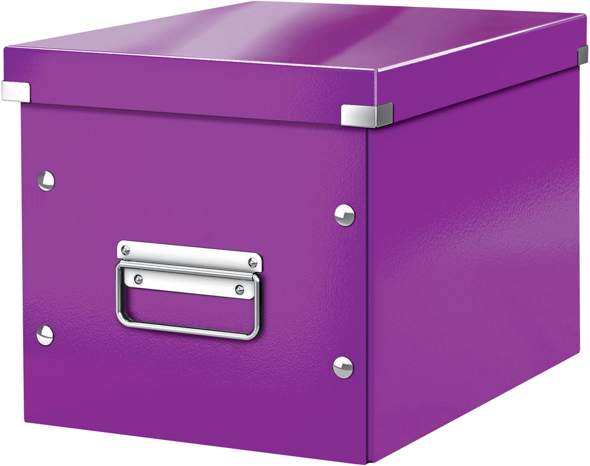 Leitz Click & Store kubus middelgrote opbergdoos, paars