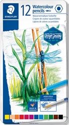 Staedtler aquarel potlood, metalen doos met 12 kleuren