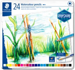 Staedtler aquarel potlood, metalen doos met 24 kleuren-3