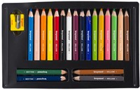 Bruynzeel Kids korte dikke kleurpotloden, set van 20 stuks in geassorteerde kleuren-3