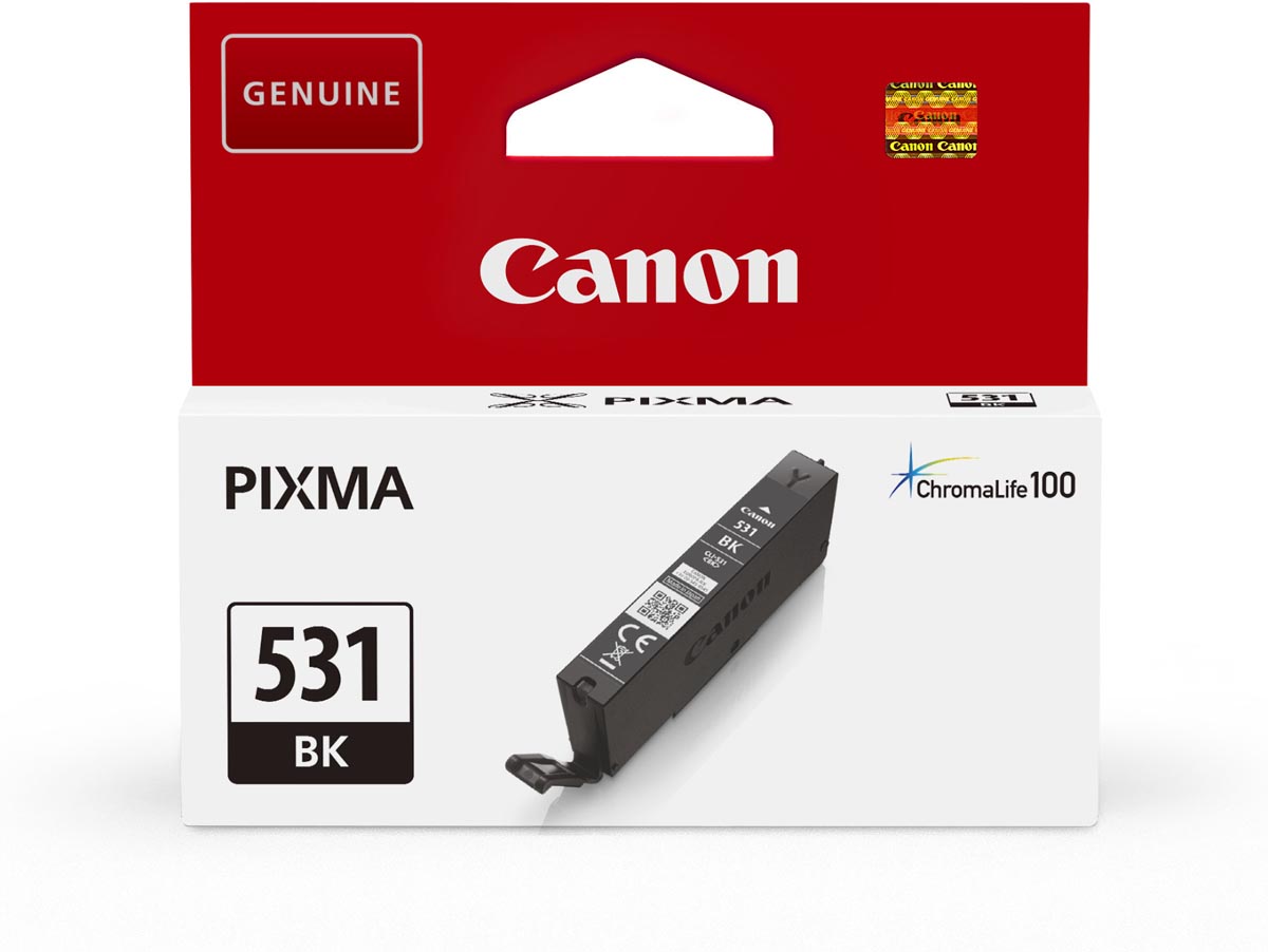 Canon inktcartridge CLI-531 515 pagina&apos;s OEM 6118C001 zwart
