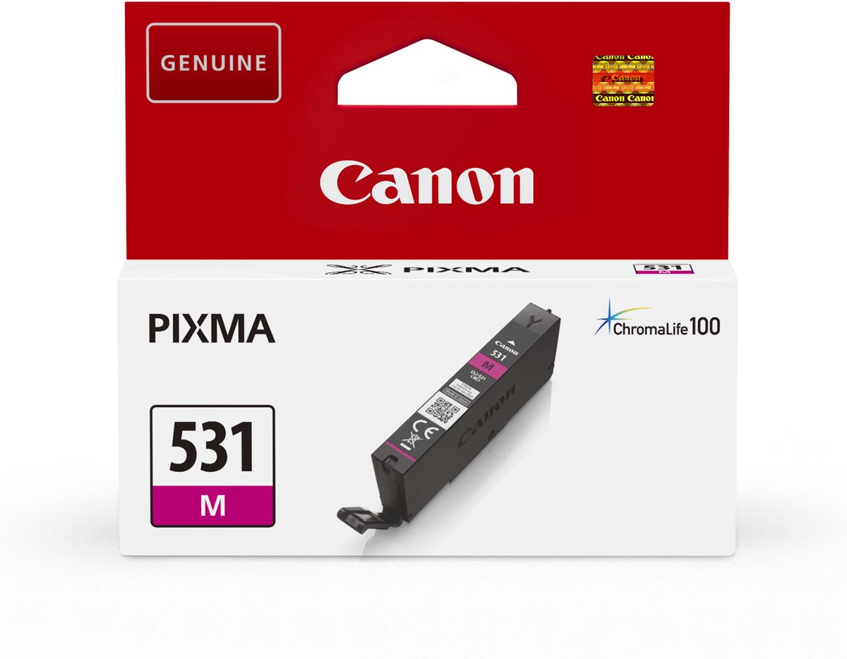 Canon inktcartridge CLI-531 515 pagina&apos;s OEM 6120C001 magenta